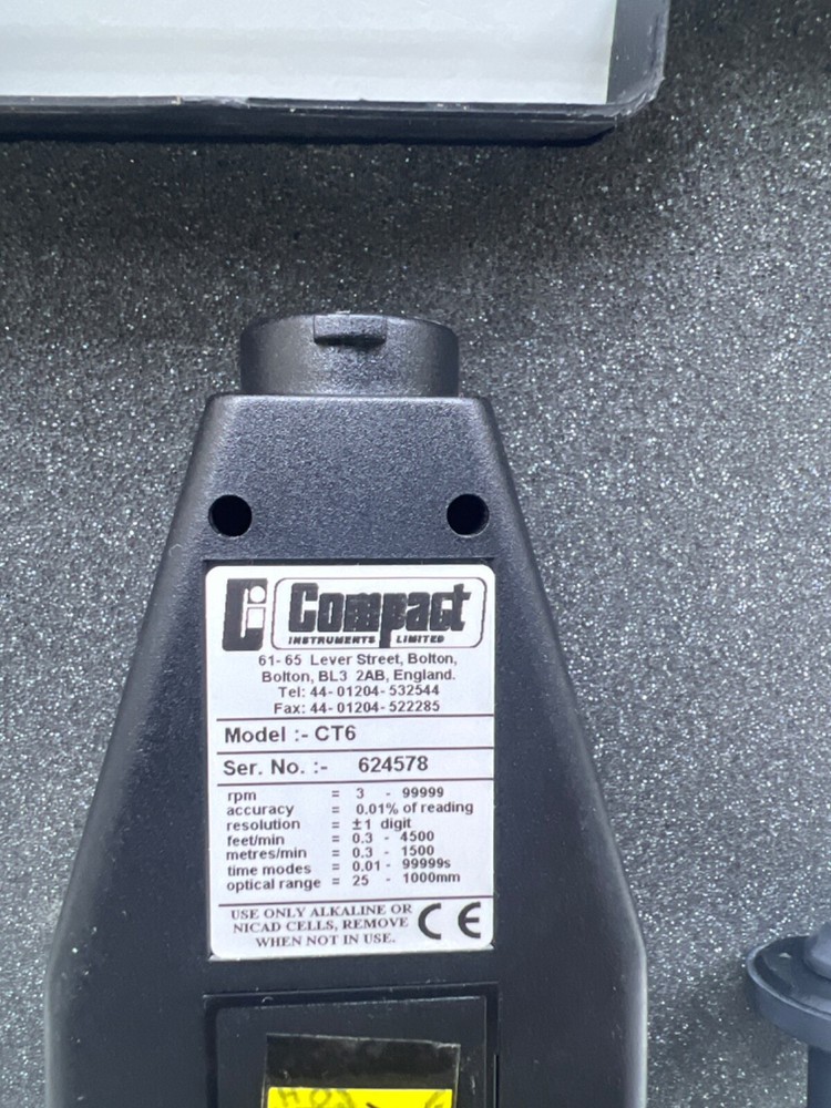 Compact Instruments CT6 Microprocessor Optical Tachometer
