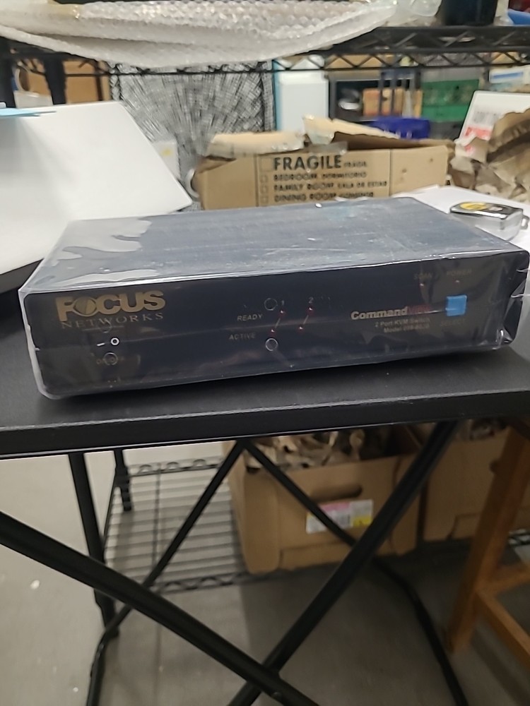 Focus Networks CommandView 2 Port KVM Switch FO-098-8020 w Box