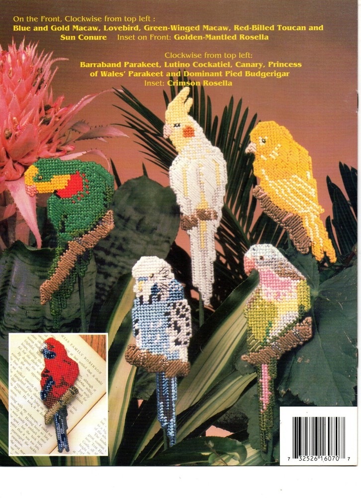 TWO Bird Plastic Canvas Pattern Booklets