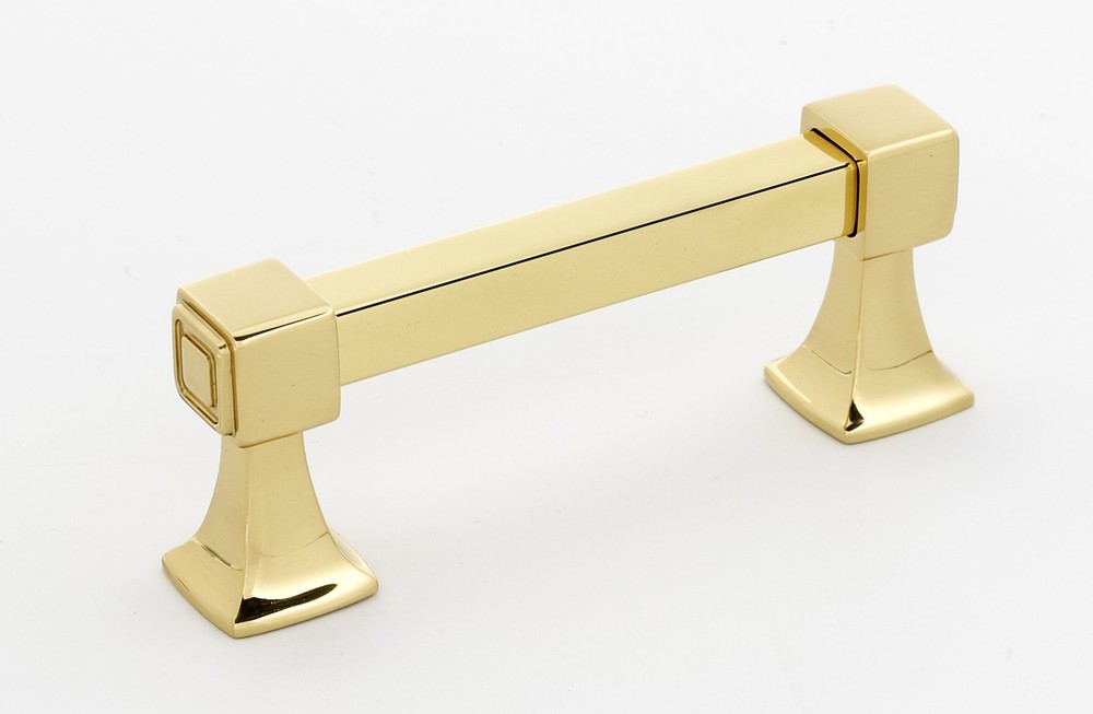 Alno A985-3-PB Cube 3" Pull Polished Brass