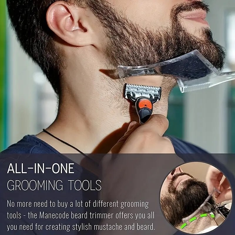 Beard Ruler, Beard Styling Tool, Beard Styling Comb, Beard Template Styling