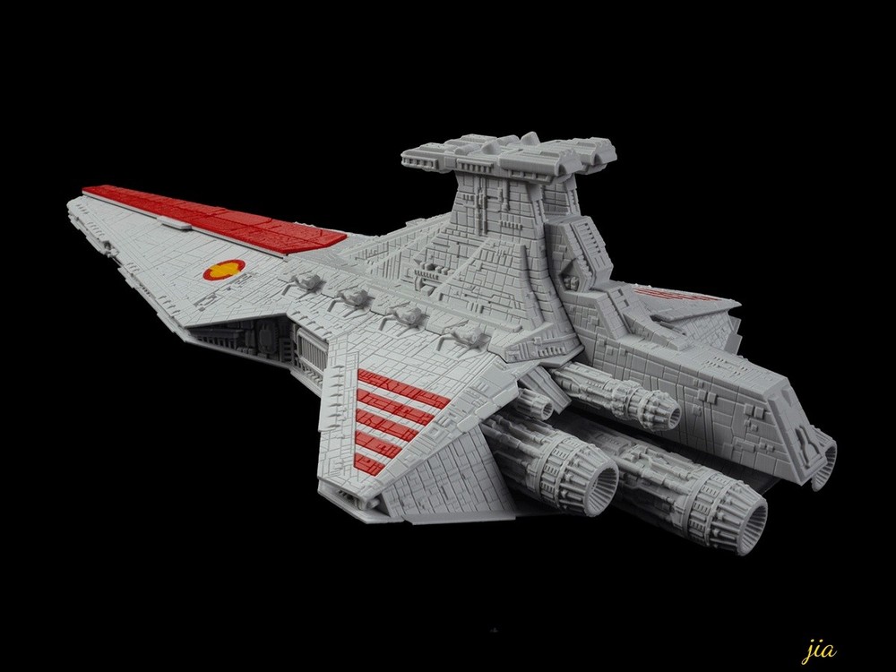 1/3200 Venator-class Star Destroyer Assemble Model Kit W/base 3D Printing