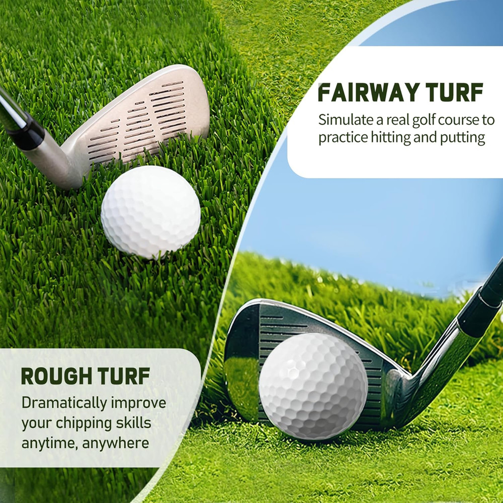 Golf Hitting Mat, Swing Path Feedback Golf Training Mat, 16"X12" Extra Replaceab