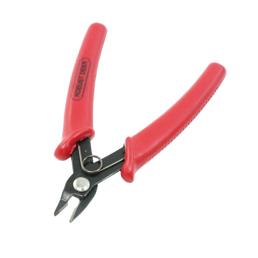 Spring Loaded Design Grip Bent Nose Side Cutting Pliers
