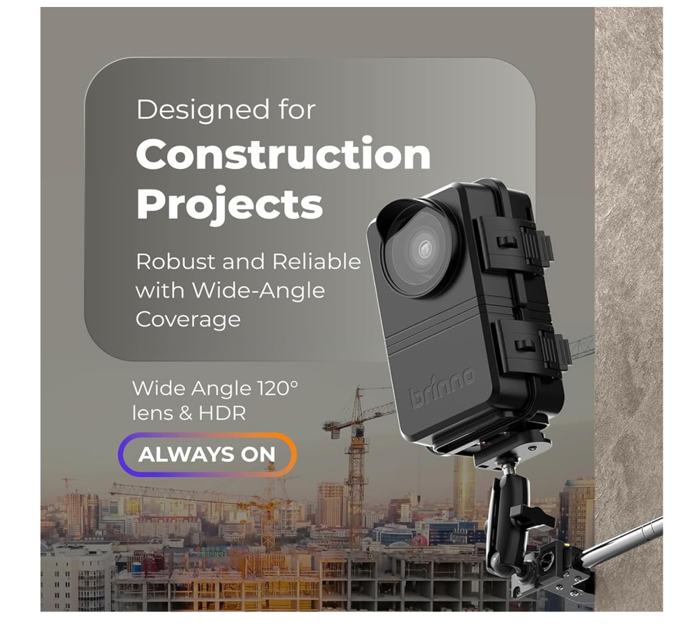 Brinno BCC5000 WiFi & 4K Construction Time Lapse Camera Bundle