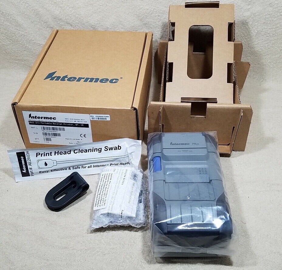 INTERMEC PB21 2in PORTABLE RECEIPT THERMAL PRINTER A30004001