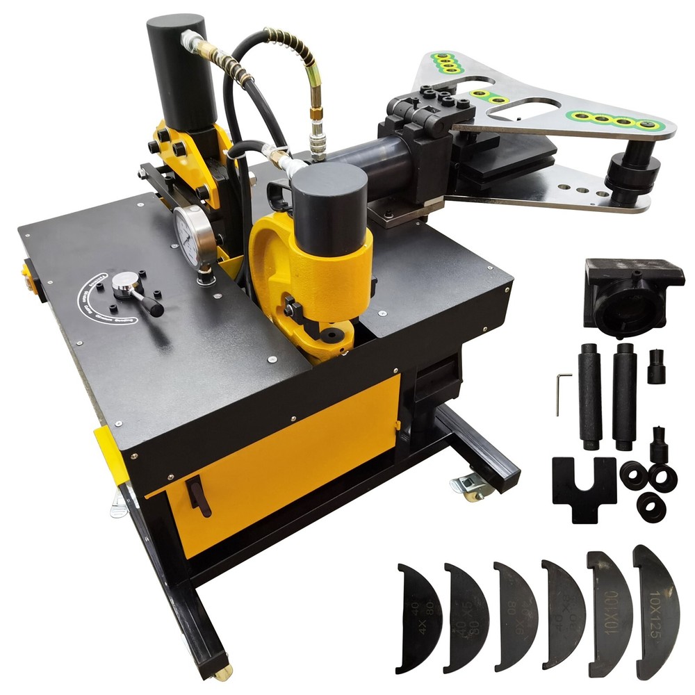 110V Electric Hydraulic 5 in 1 Bus Processing Machine 750W Busbar Processor