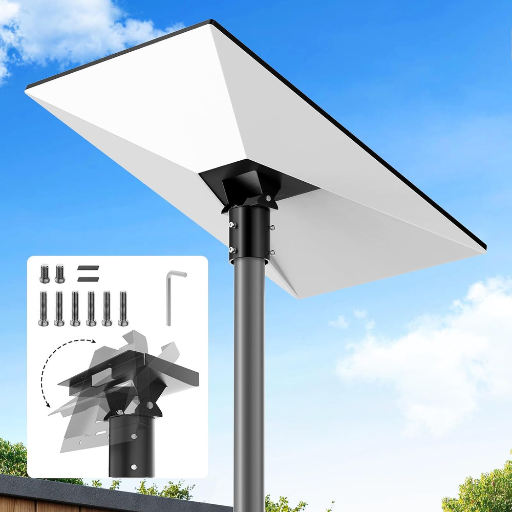 Starlink Pole Adapter, Adjustable Angle Starlink Gen3 Tilt Pole Mount, Rustproof
