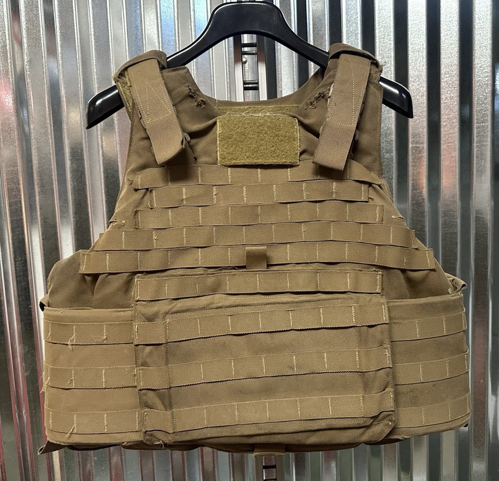 USMC MTV  Modular Tactical Vest w/ Soft Inserts Medium Coyote
