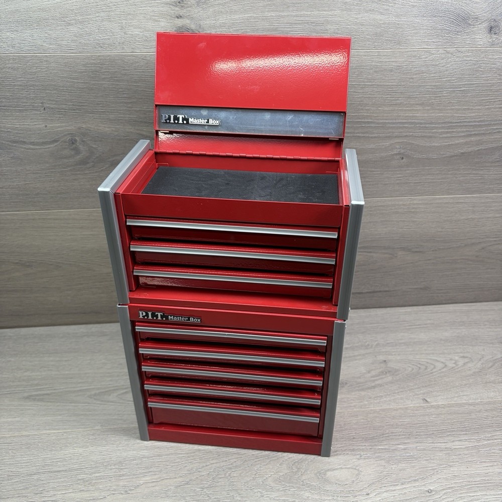 P.I.T. Master Box Mini Toolbox 2 Piece - Red