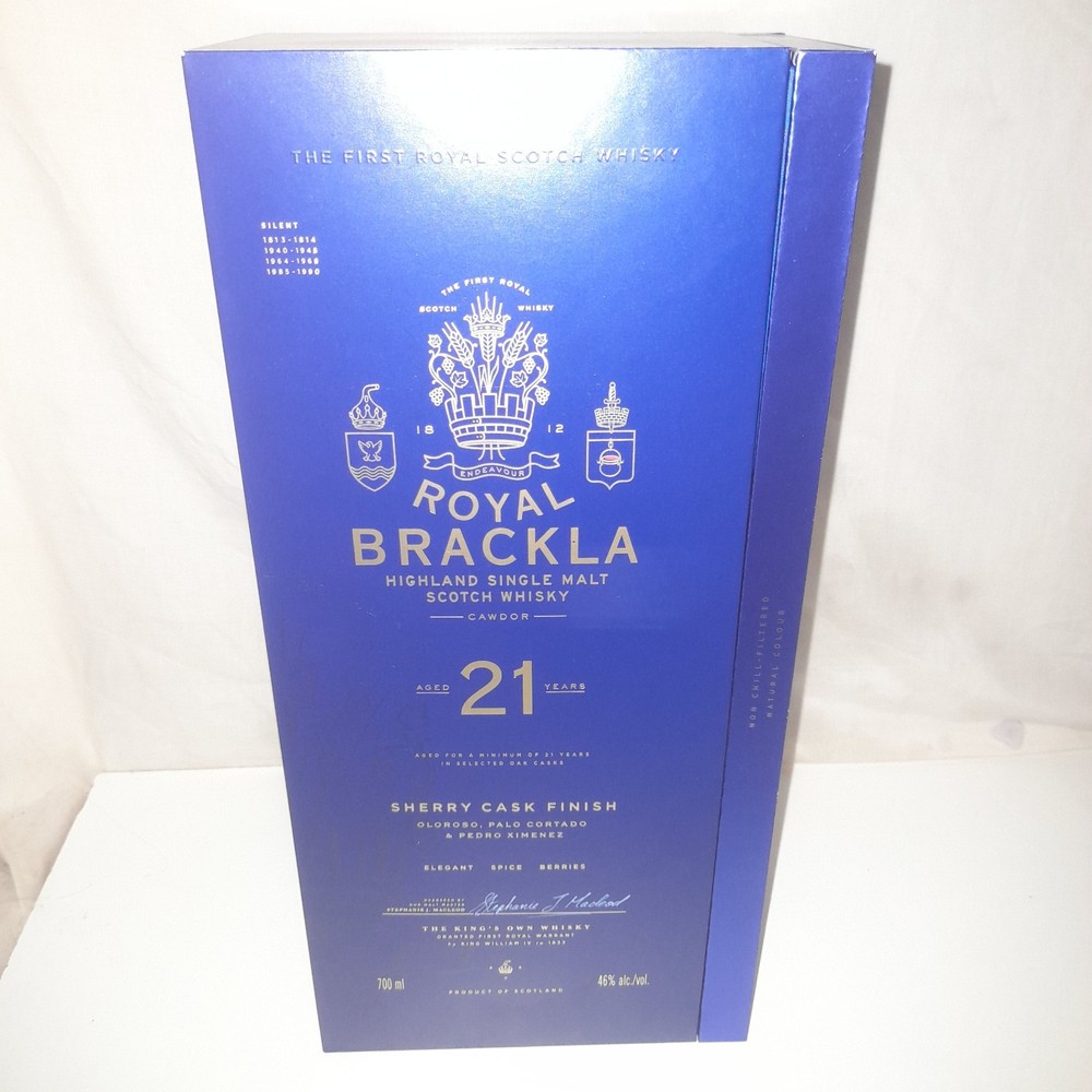 Royal Brackla 21 Year Old Whisky - Empty Box