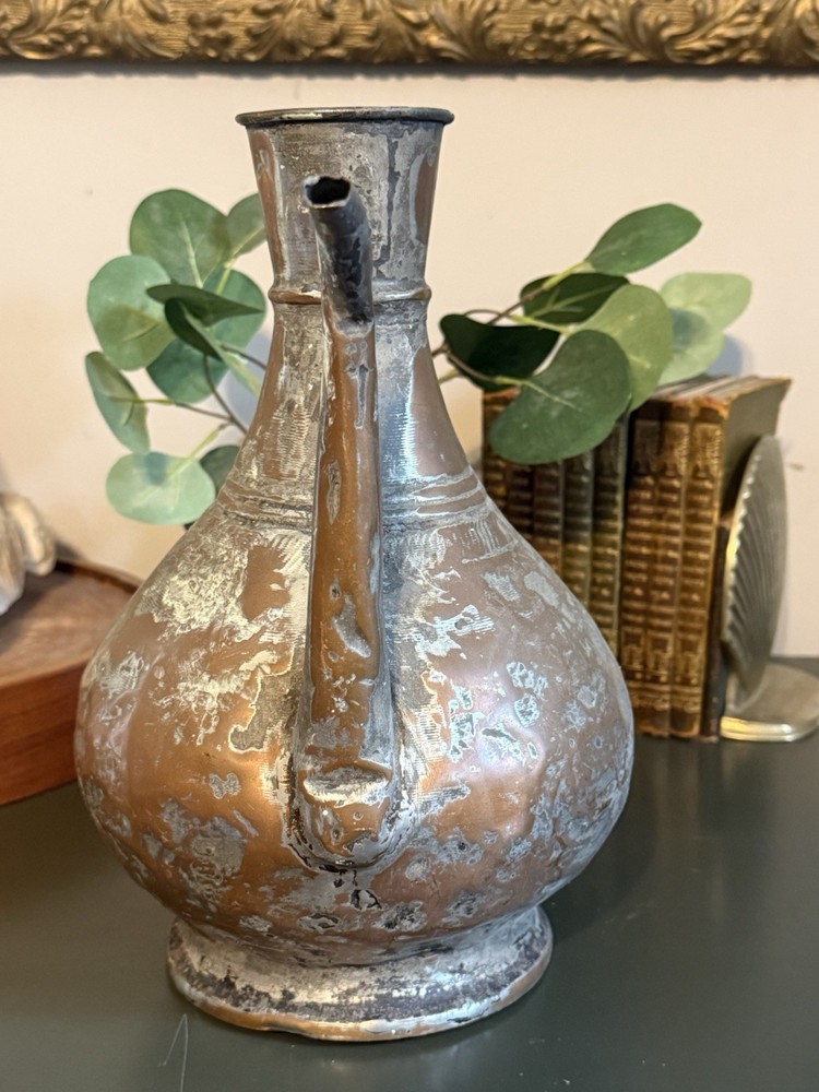 Antique Copper Turkish Coffee Pot Ewer