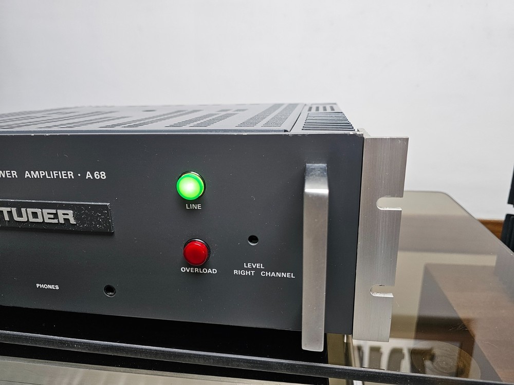Power Studer A-68 Stereo Amplifier Serviced Operational