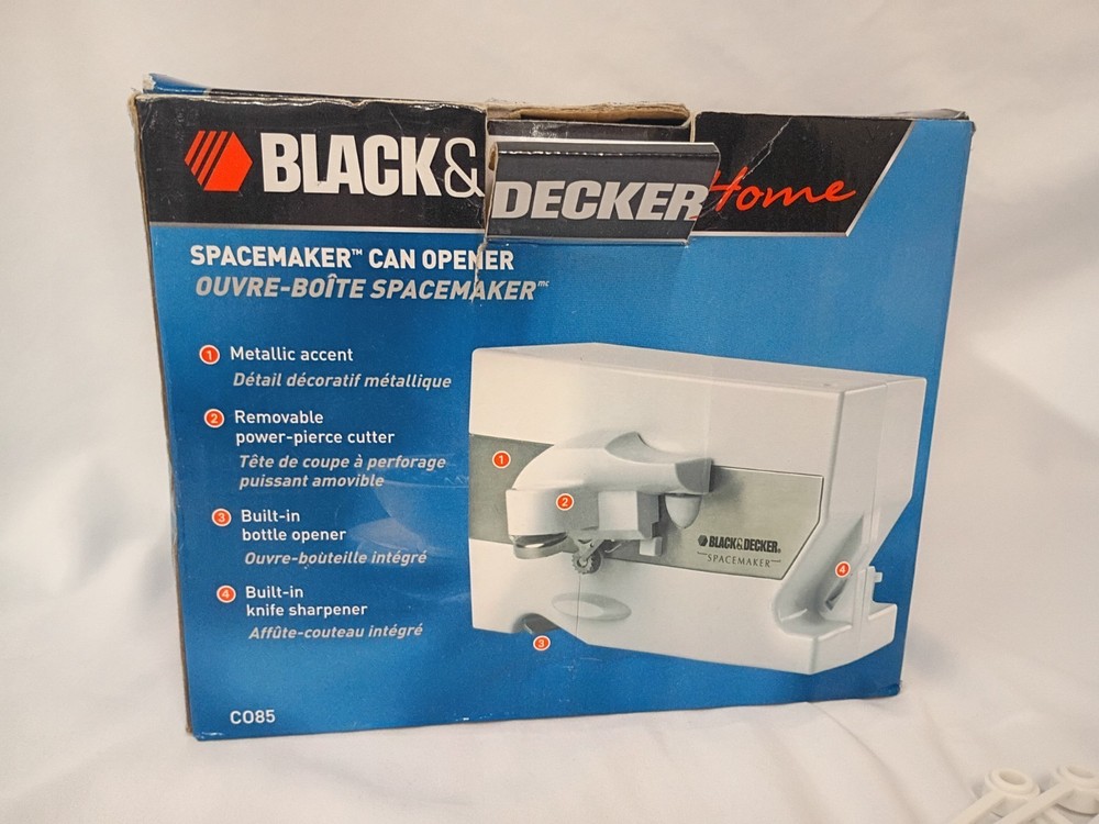 BLACK & DECKER Spacemaker Can Opener Under Cabinet - White CO85