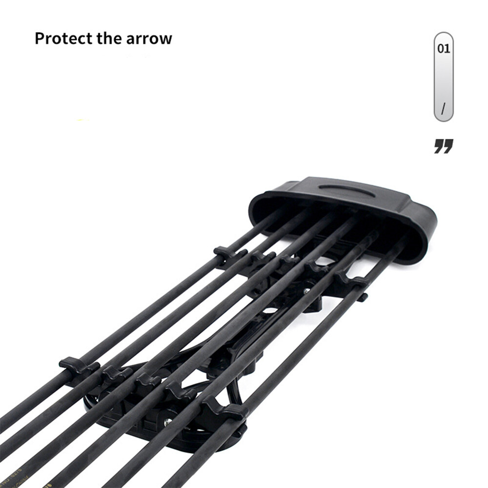 Compound Bow Archery Box 6pcs Capacity Black Waterproof ABS Storage Case