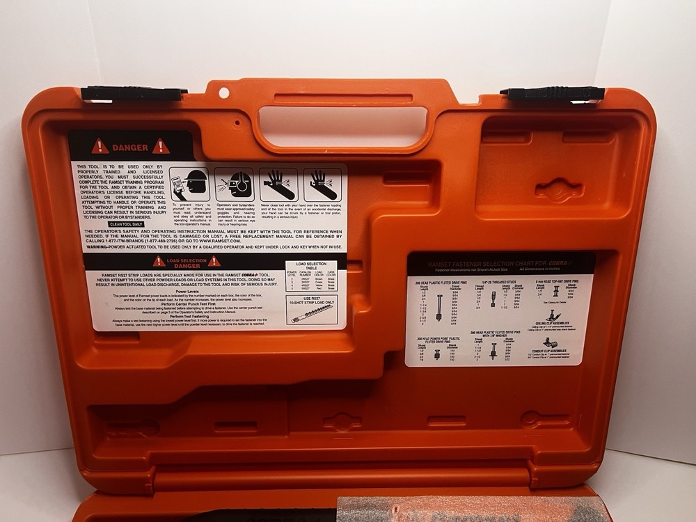 Ramset Cobra Plus .27 Cal Semi-Automatic Powder Actuated Tool with Hard Case