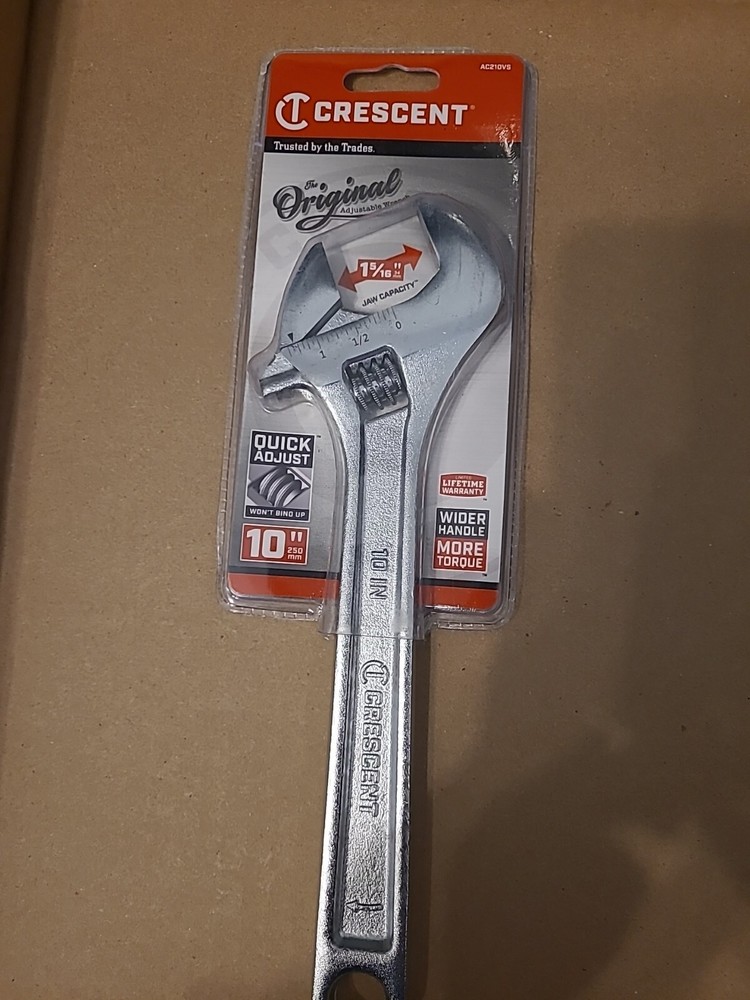 NEW Crescent 10 In. Adjustable Wrench AC210VS Crescent AC210VS Quick Adjust