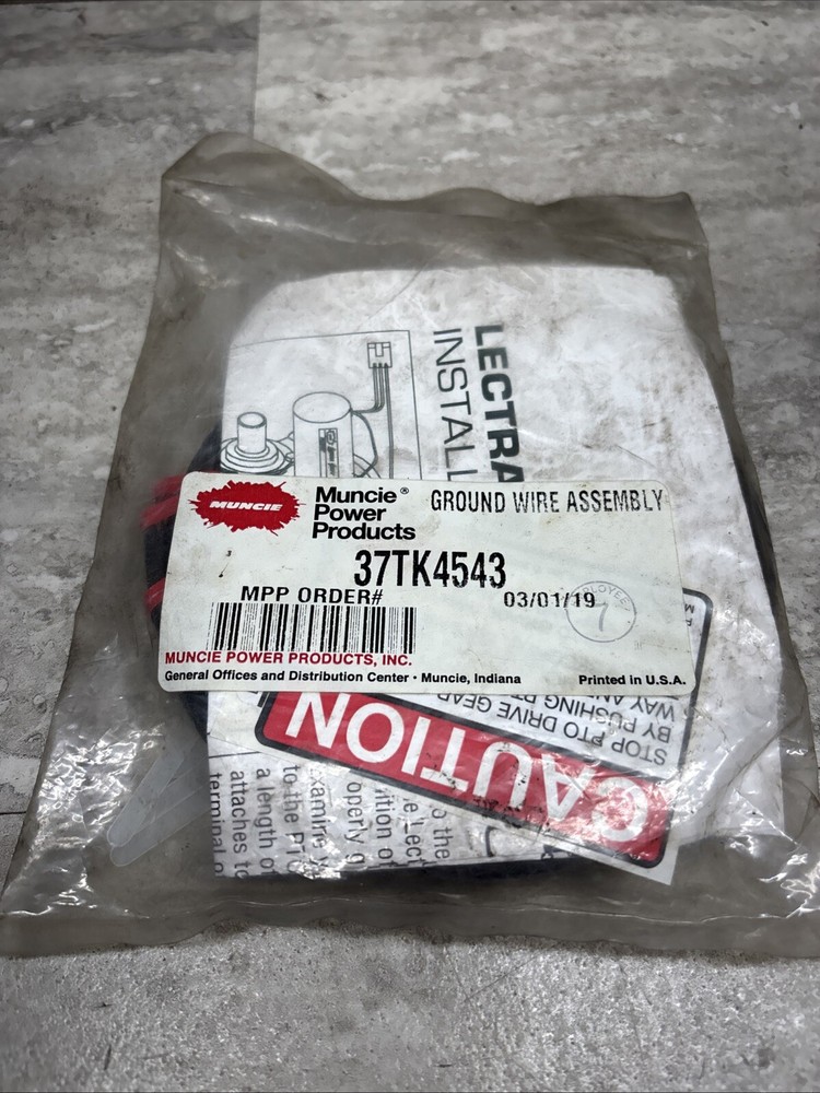 OEM Muncie 37TK4543 Ground Wire Assembly, New