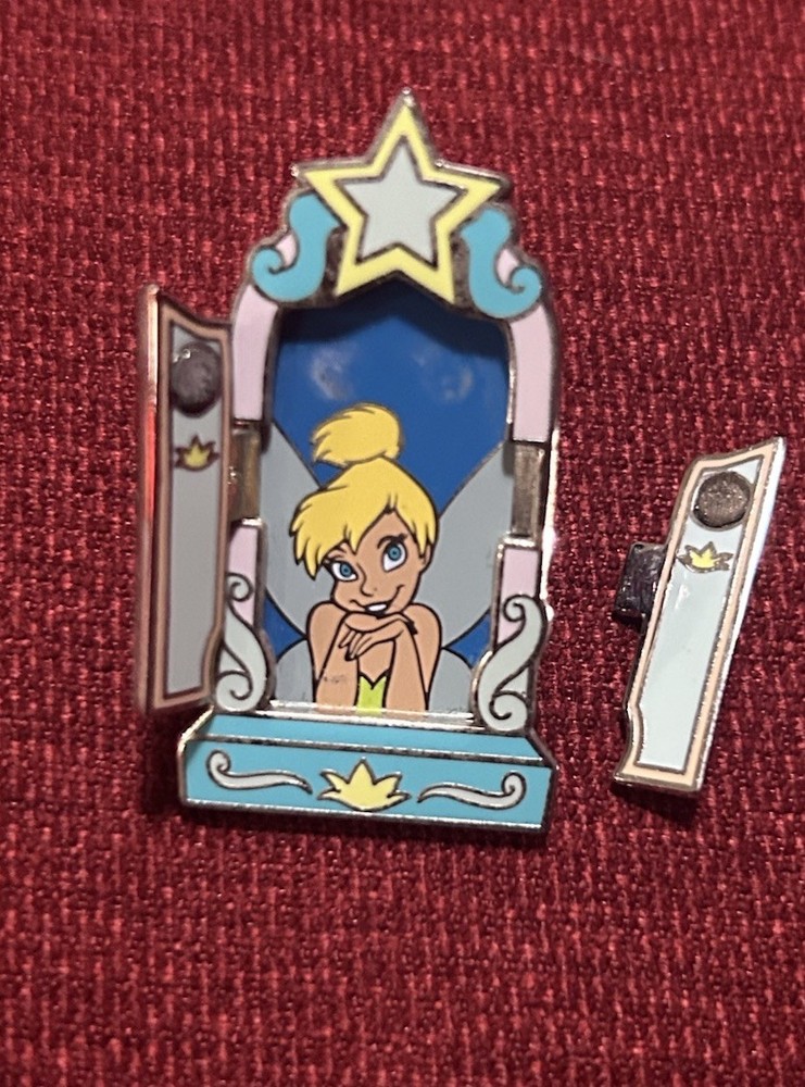 Tinkerbell Disney Pin Princess Hinged Window Series 2002 Peter Pan- Broken
