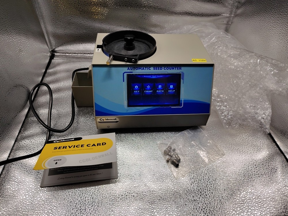 CGOLDENWALL Automatic Touchscreen Seeds Counter Machine, 110V (Missing Plates)