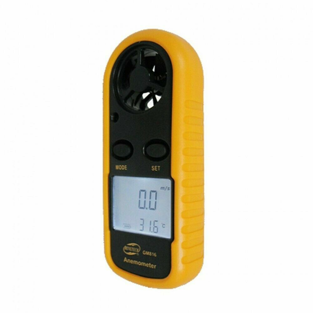BENETECH LCD Digital Wind Speed Scale Gauge Anemometer Air Flow Meter