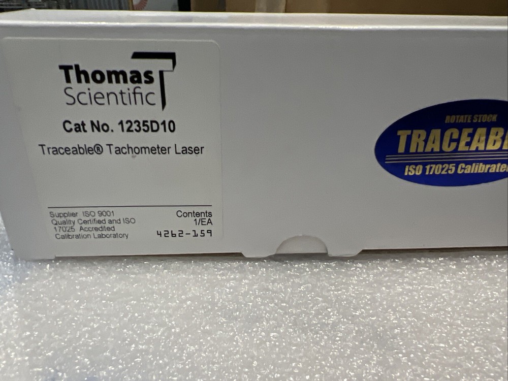 Thomas Scientific 1235D10, Known as 4262, Traceable® Tachometer Laser.