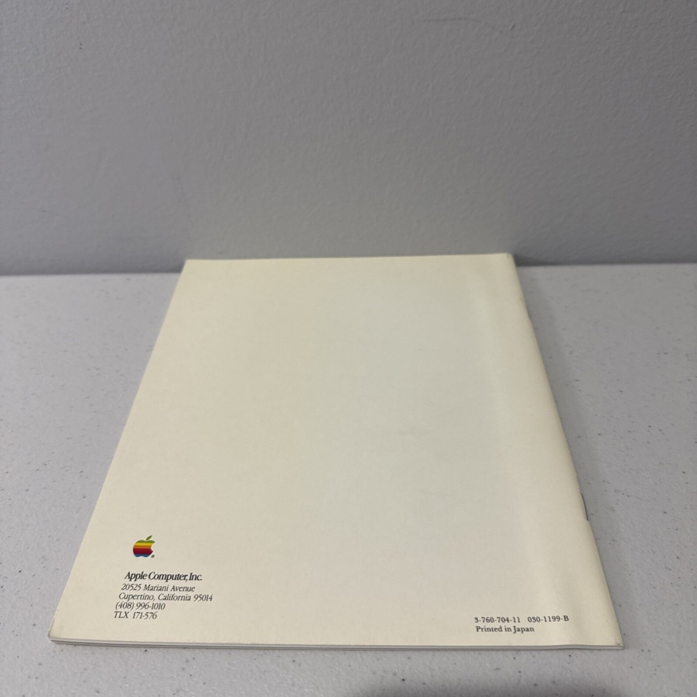 Apple Computer Macintosh 800K External Drive 1985 Manual ~ Vintage Computing