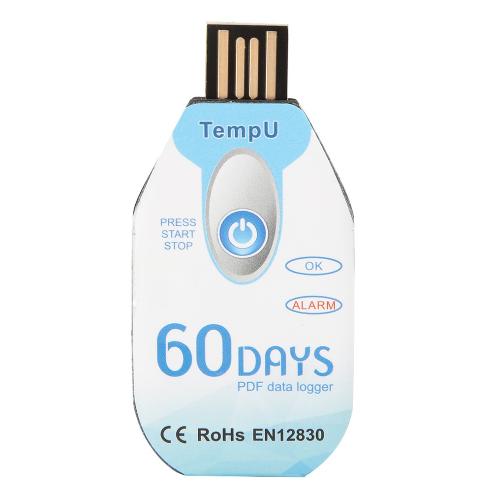 Temperature Data Logger Single Use PDF Report USB Port 10000 Points❀