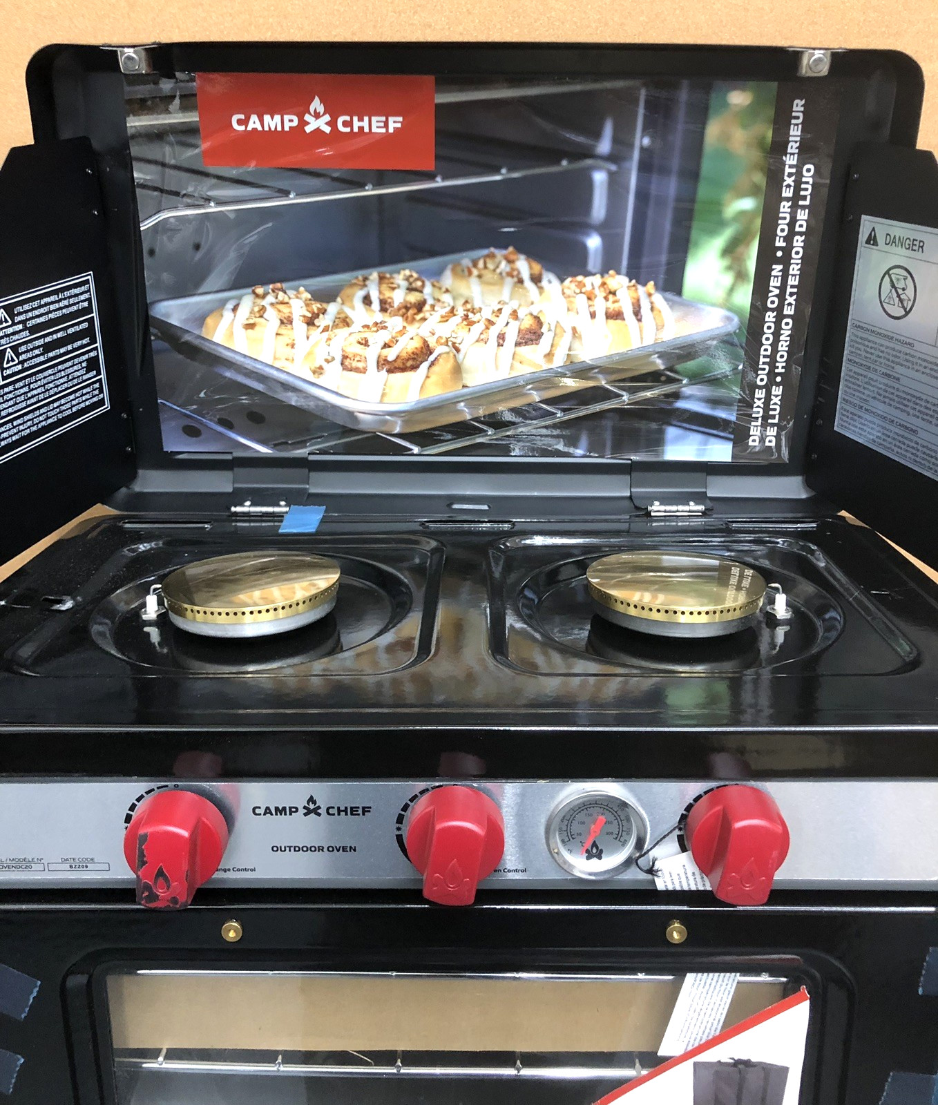 Camp Chef COVENT Portable Outdoor Camp Oven with Thermostat Camping Cooker