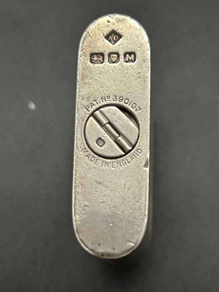 DUNHILL oil lighter silver UNIQUE without box