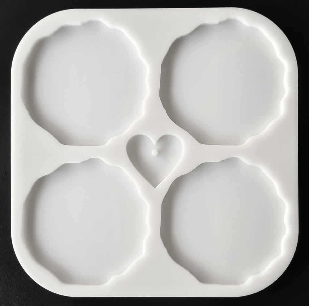 Geode Coaster Silicone Mold AU