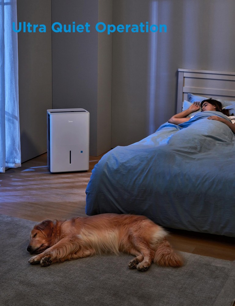 Midea 4,500 Sq. Ft.Dehumidifier (White)