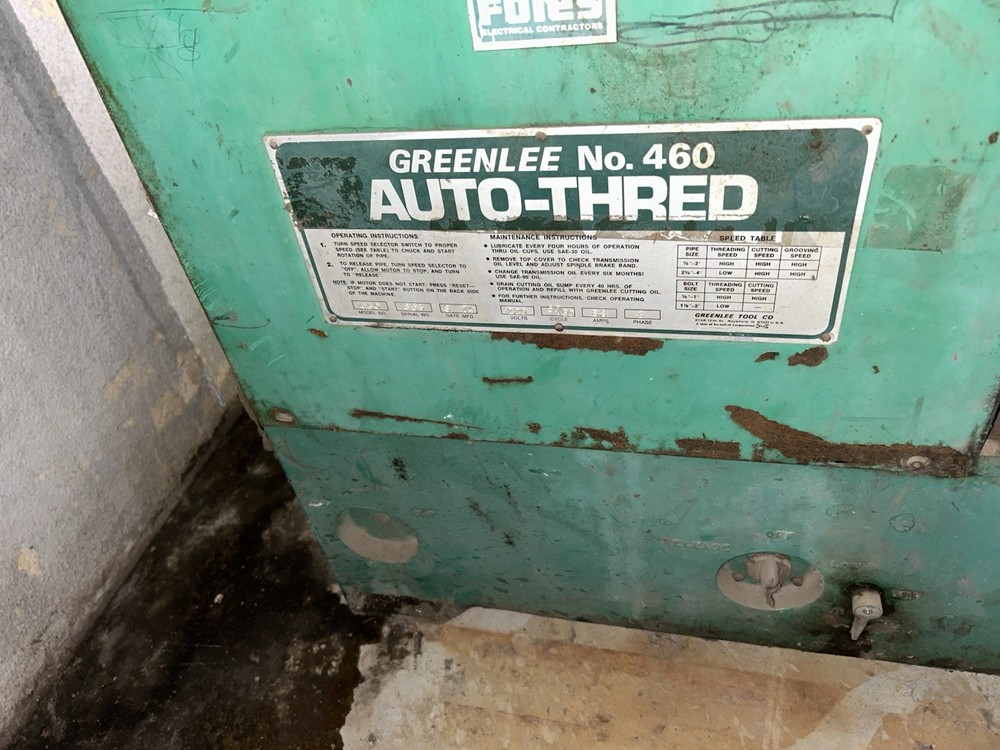 Greenlee No 460 Auto-Thred Pipe Threader