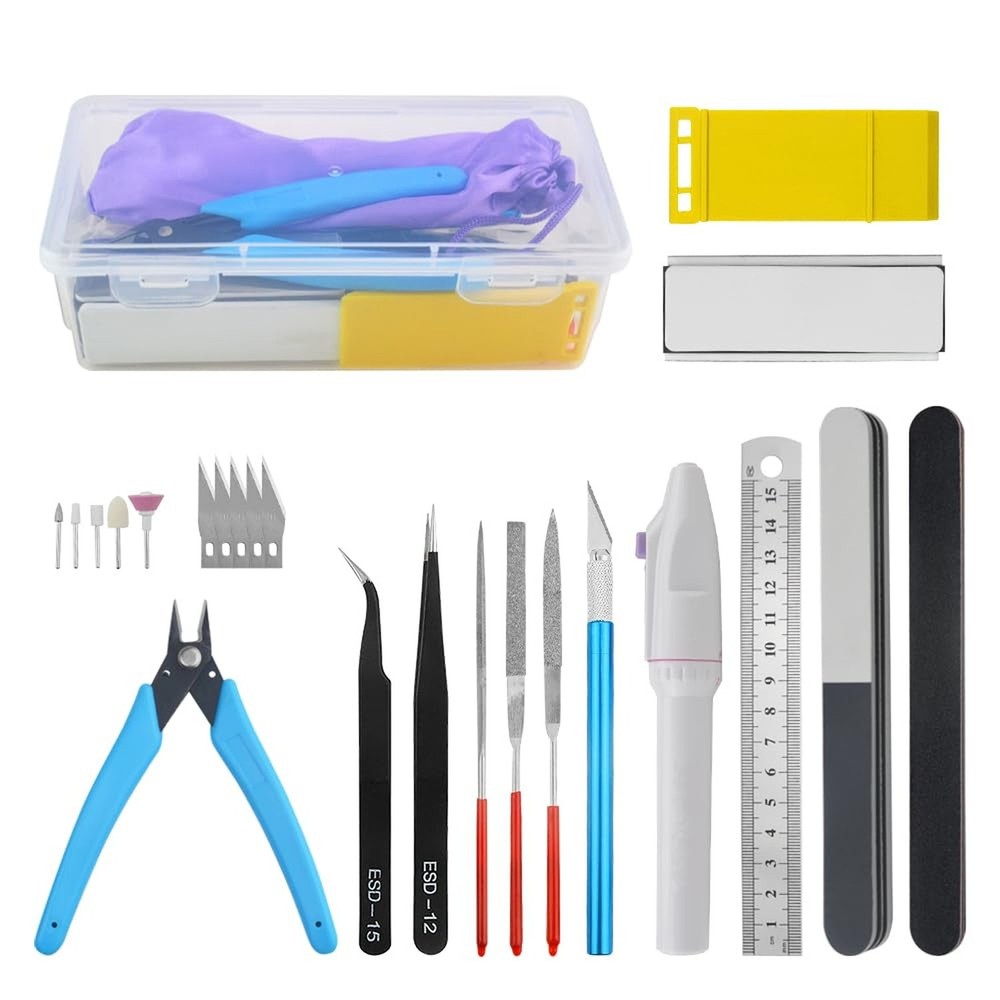 WMYCONGCONG 15 PCS Modeler Basic Tools Craft Set for Gundam Professional Mode...