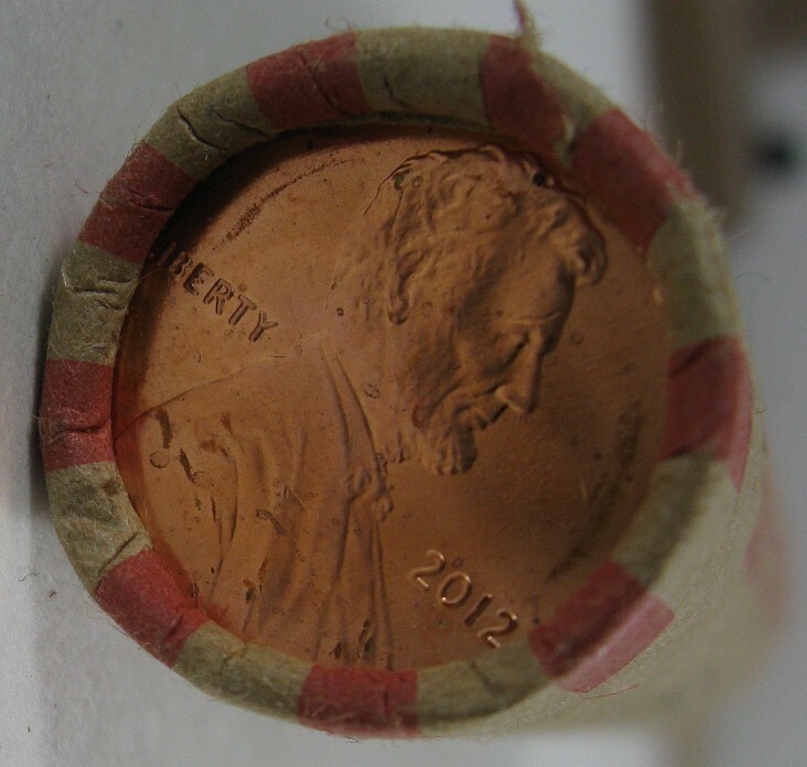 2012 P Lincoln Penny Uncirculated Bank Roll