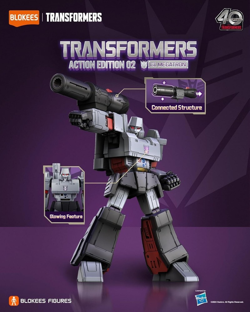 Blokees Transformers Action Edition G1 Megatron POSEABLE Model Kit READY TO SHIP
