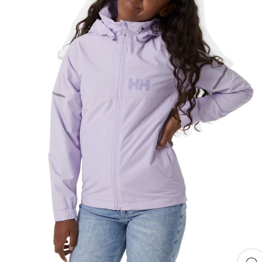 Helly Hansen Jr Active 2.0 Winbreaker Jacket Lilac Purple NEW