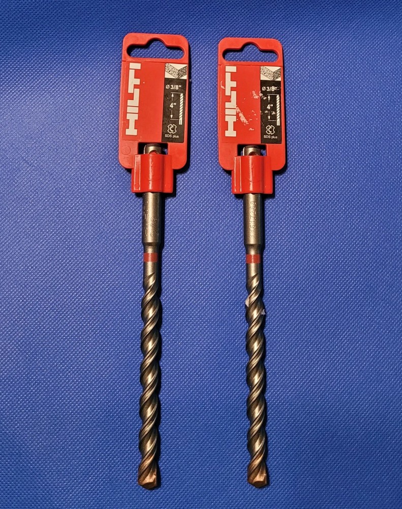 2 EA HILTI  TE-C  3/8" x 6"  drill bits 385076