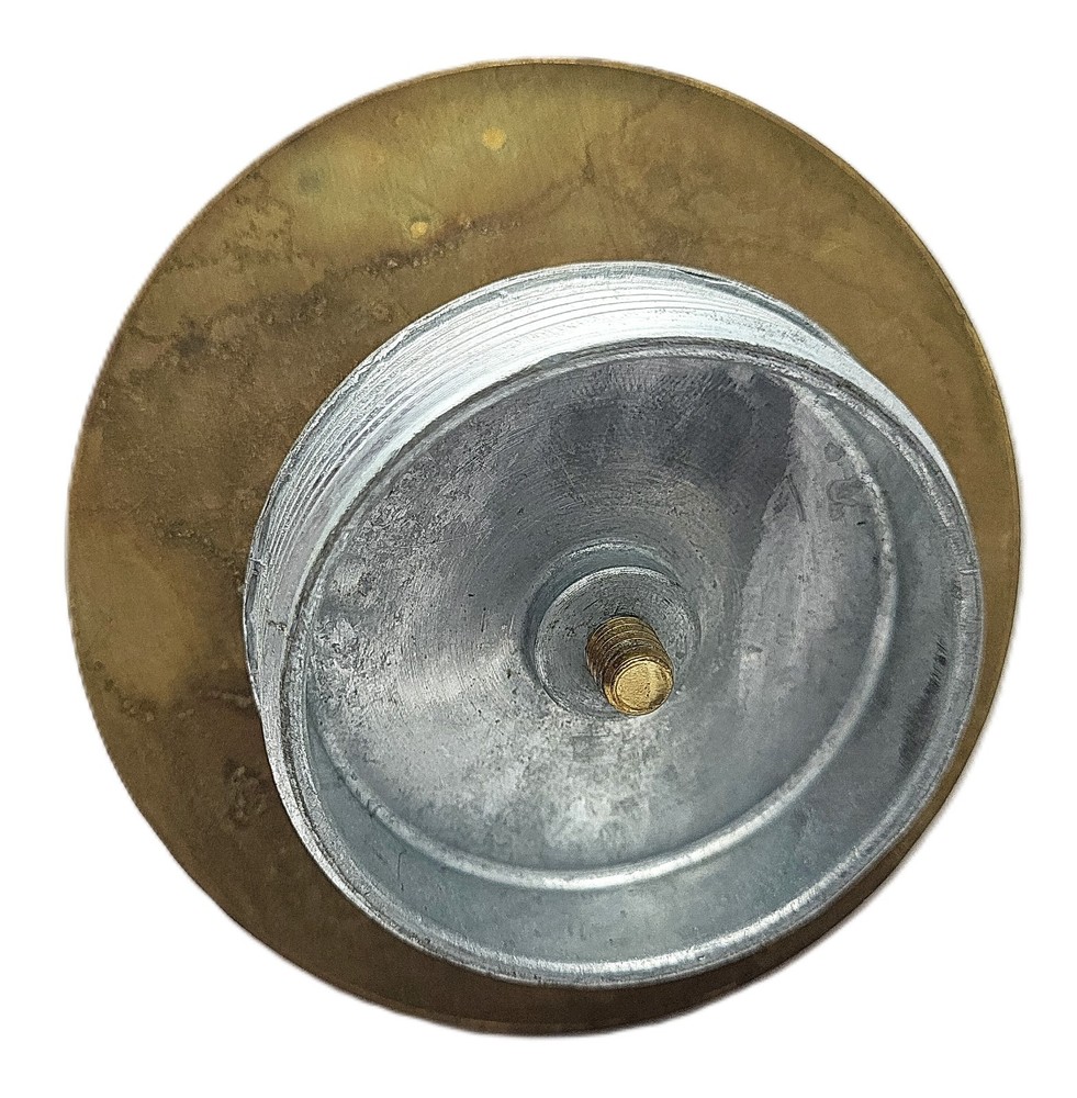 1043B WALKER BLANKING PLATE BRASS 2 INCH IPS INSERT – NEW