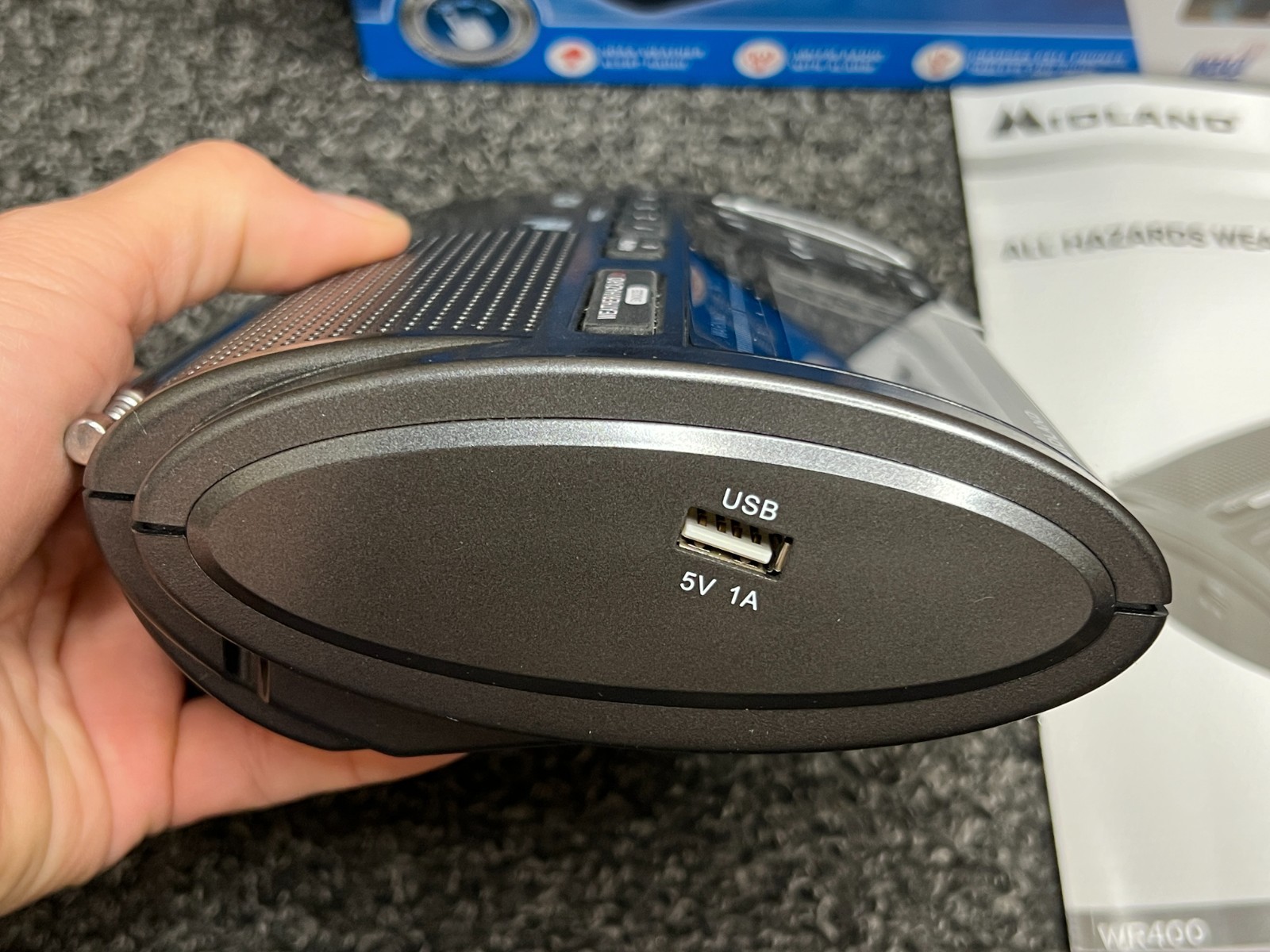 Midland WR400 NOAA Emergency Weather Alert Radio w/ AM FM Radio W/ Power Supply