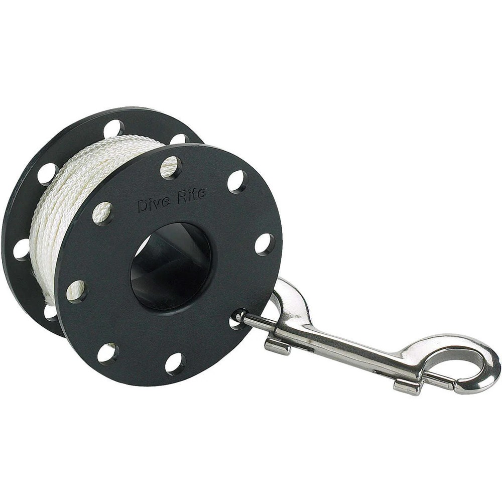Dive Rite 120' #24 finger spool with white line