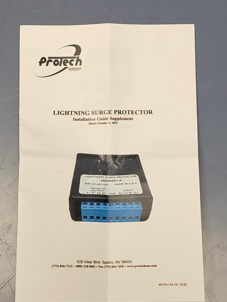 ProTech 35209301-P Lightening Low Voltage Surge Protector NEW