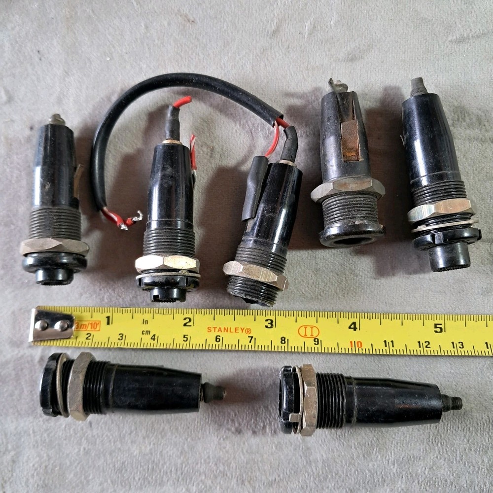 Vintage M.E.S. Panel Lamp & Panel Fuse Bundle. Untested. Salvaged/Spare/Repair