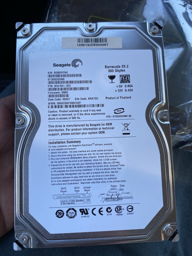 seagate external hard drive 500gb 9 CA154-303