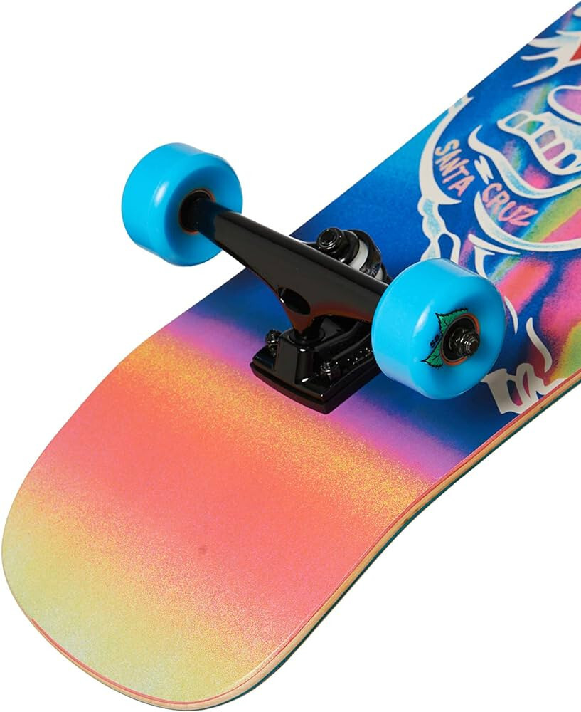 Santa Cruz Iridescent Hand 80's old school Cruiser Complete Skateboard 9.7"x31.7