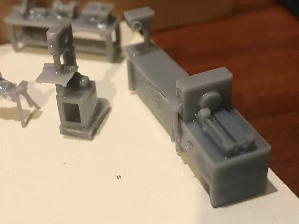 Ho 1/87 Scale Workshop Machinery Big Set