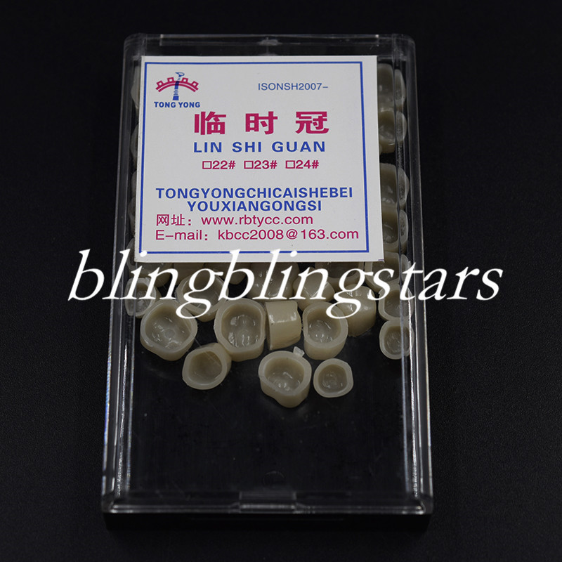 1 Box Dental Temporary Crown Material Molar Posterior Teeth Square Type Veneers