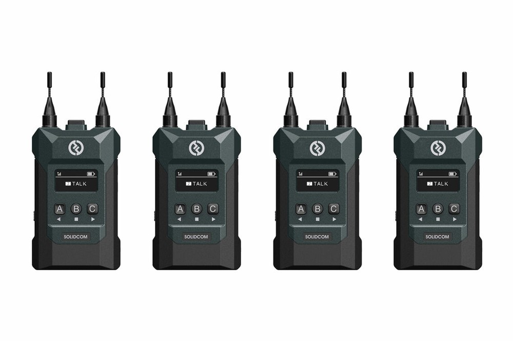 Hollyland Solidcom M1 | Full-Duplex Wireless Intercom Solution (4 Beltpacks)