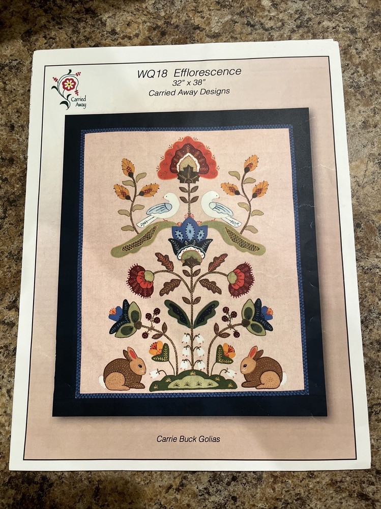 Carried Away Designs WQ18 Efflorescence Embroidery Pattern