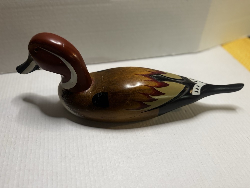 Wood Decoy Duck - Hand Painted -
